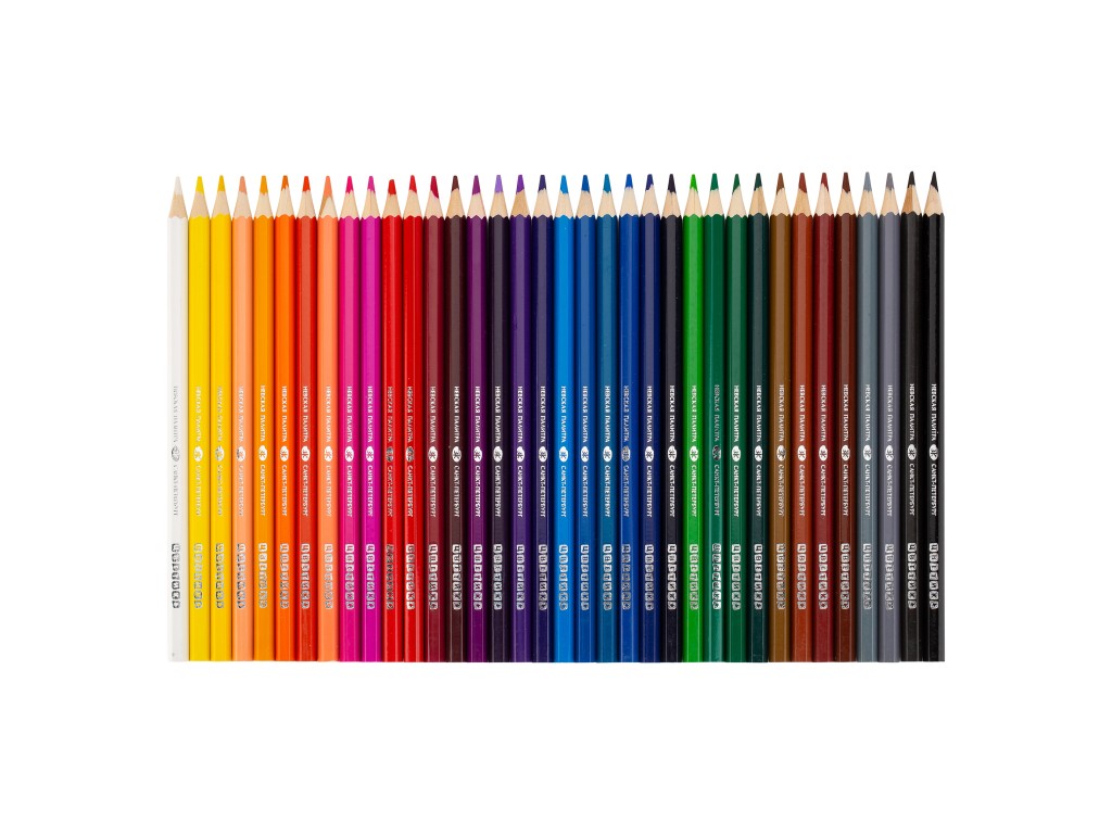 Цветик Набор цветных карандашей, 36 цветов, шестигранные, 2М-4М, заточенные